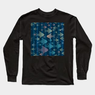 Colorful Fishes Seamless Pattern Long Sleeve T-Shirt